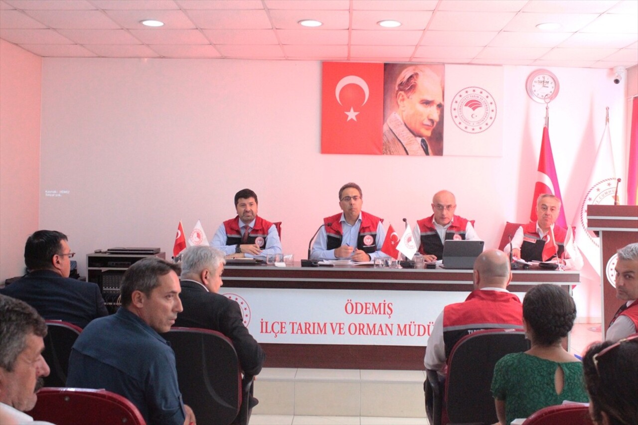 Tarım ve Orman Bakan Yardımcısı Prof. Dr. Ahmet Gürmen (sağda), İzmir'in Ödemiş ilçesinde yeni...