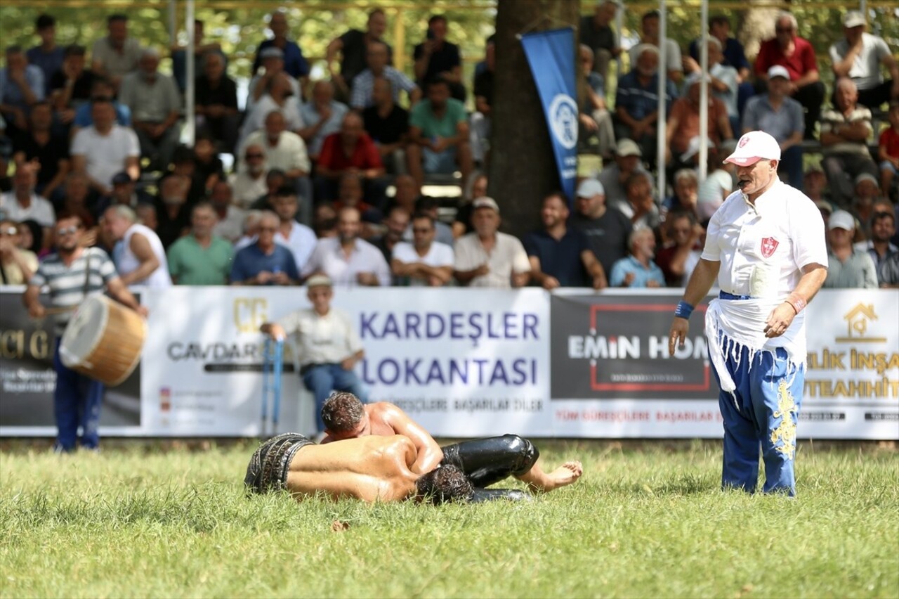 Sakarya'da Akyazı Belediyesince düzenlenen 59. Akbalık Yağlı Güreşleri'nde 14 kategoride 20'si...