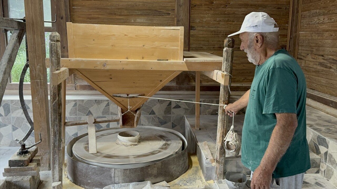 Sakarya'nın Hendek ilçesinde yaklaşık 100 yıllık su değirmeninde çocuk yaşlarda başladığı nöbetini...