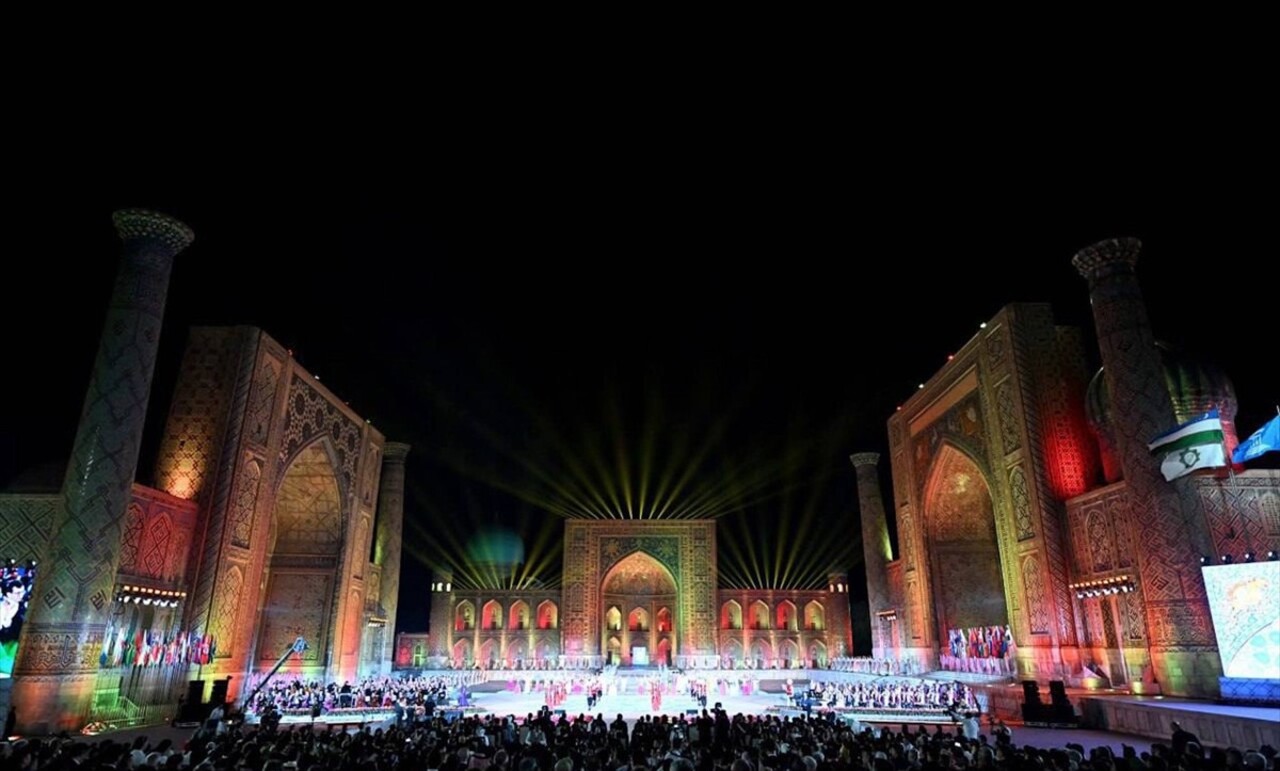 Özbekistan'ın tarihi Semerkant şehrinde, 13'üncü Uluslararası Şark Teraneleri Müzik Festivali...