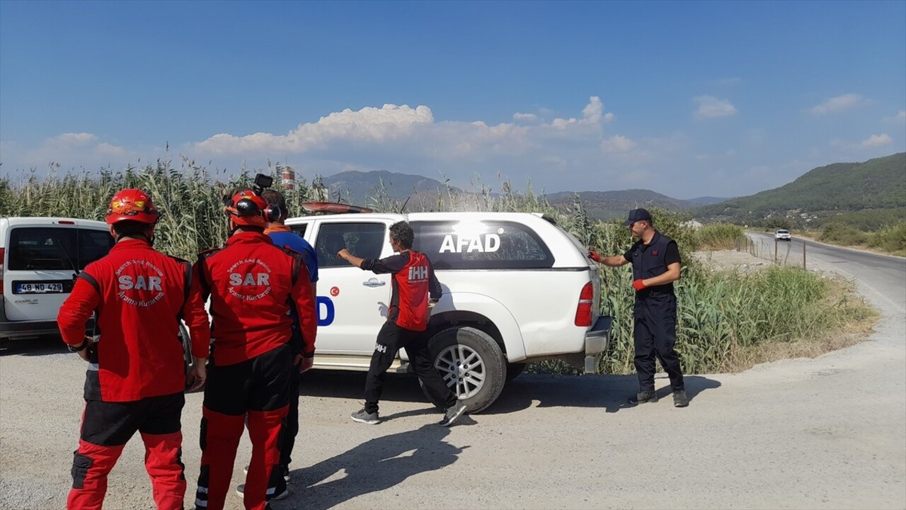 Muğla'nın Dalaman ilçesinde kaybolan 90 yaşındaki kişinin bulunması için arama çalışması...