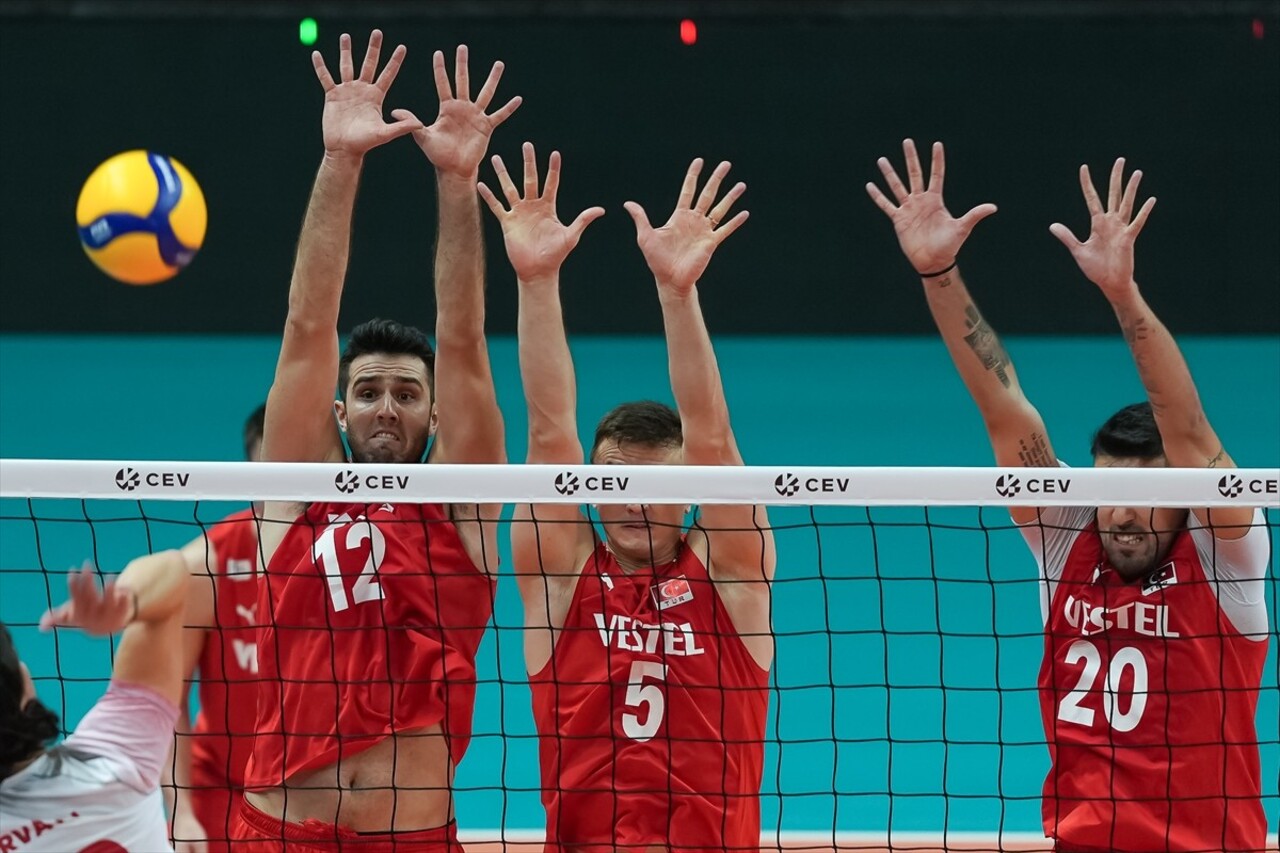 2026 Avrupa Şampiyonası Elemeleri A Grubu'ndaki ikinci maçında A Milli Erkek Voleybol Takımı ile...