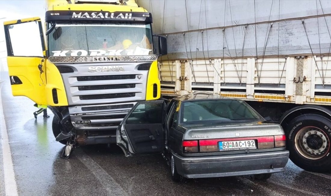 Sungurlu'da meydana gelen trafik