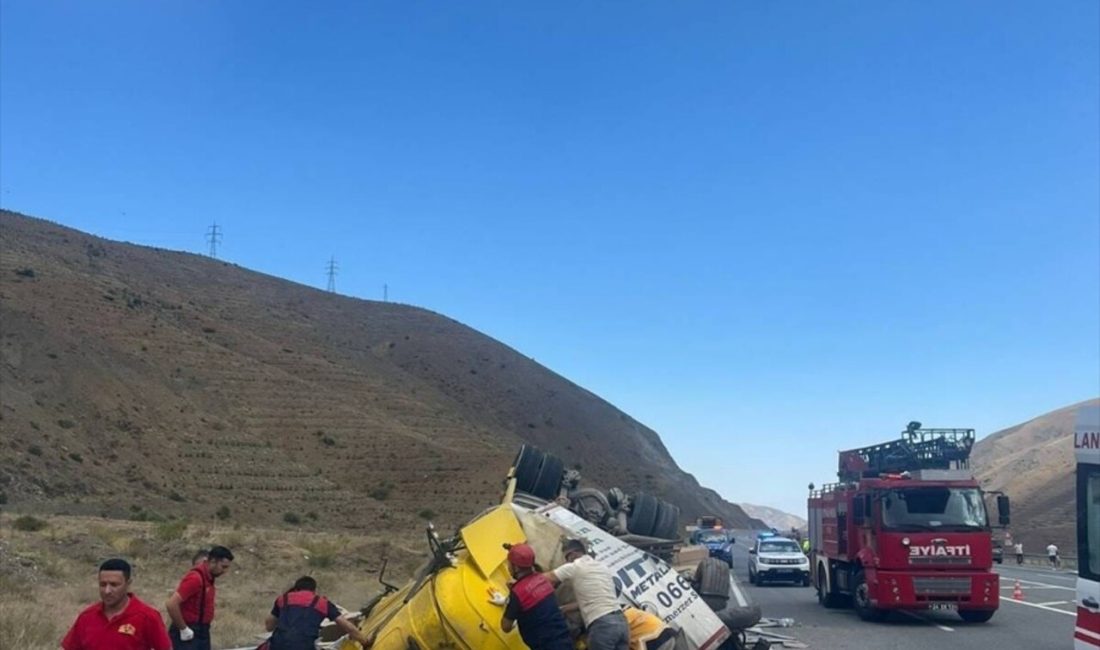 Erzincan-Sivas yolu üzerinde meydana