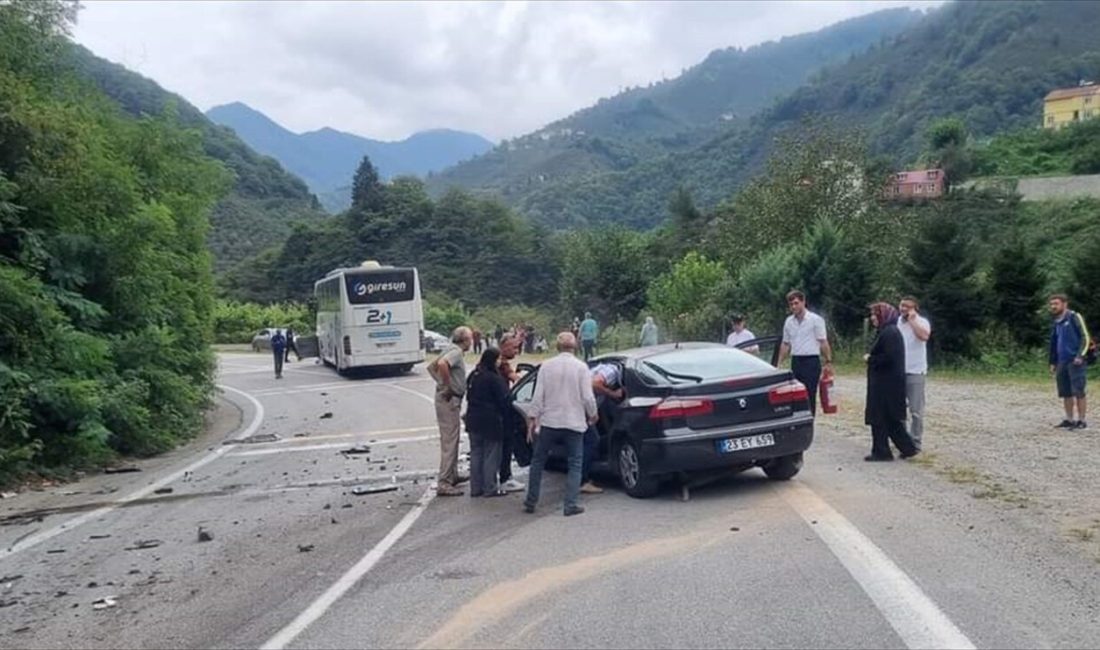 Tirebolu'da meydana gelen kazada