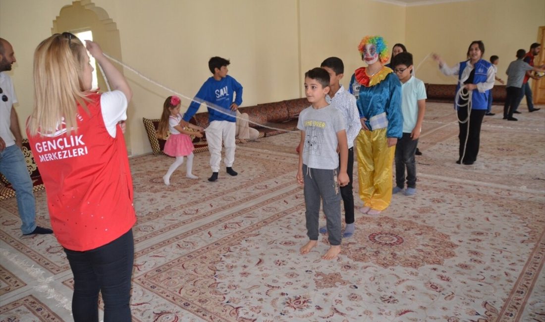 Hakkari'de gençler, köylerde düzenledikleri