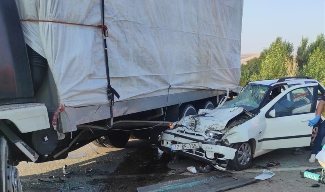 Konya'da meydana gelen trafik