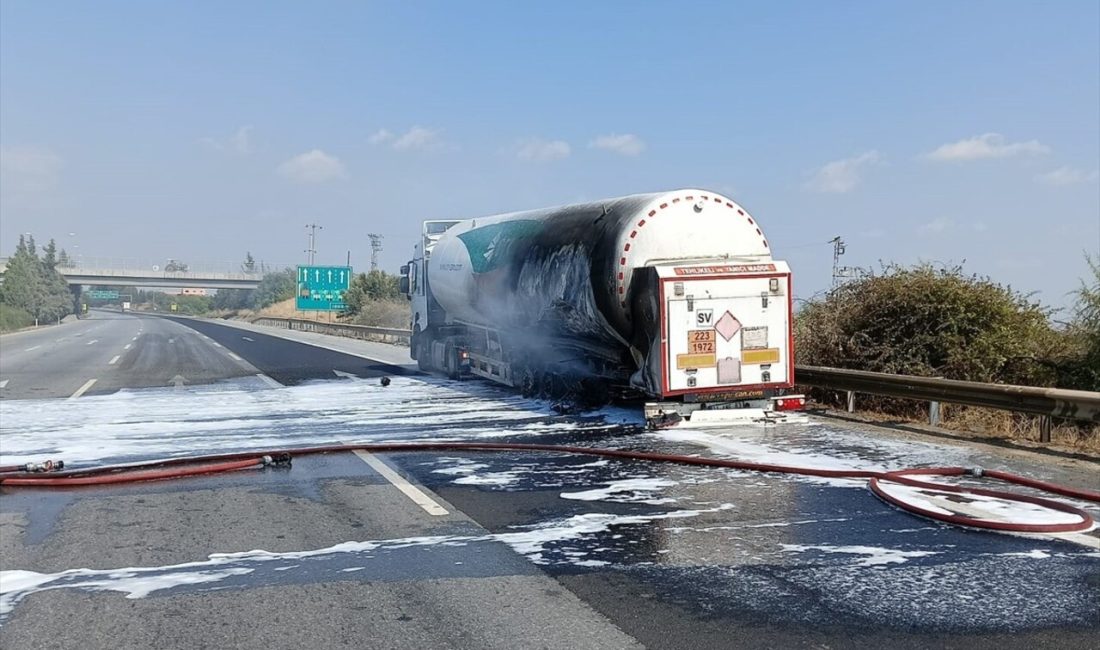 Mersin Tarsus'ta LNG yüklü