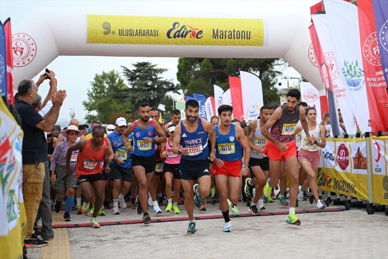 9. Uluslararası Edirne Maratonu koşuldu. Balkan Ülkeleri Dostluk Grubu Gençlik ve Spor Kulübü...