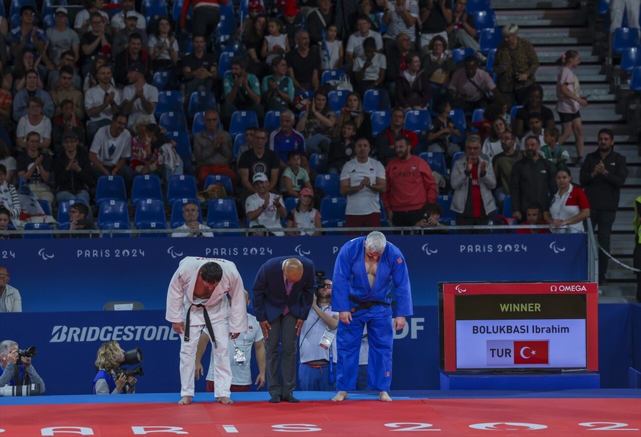 Paris 2024 Paralimpik Oyunları'nda judoda erkekler +90 kilo J2 kategorisinde İbrahim Bölükbaşı...