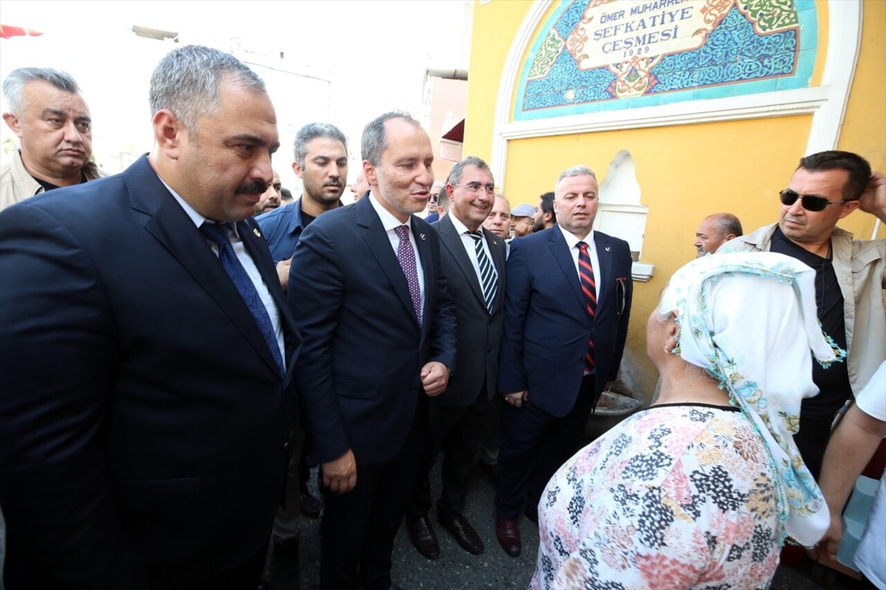 Yeniden Refah Partisi Genel Başkanı Fatih Erbakan, Aydın'daki temasları kapsamında, Efeler...