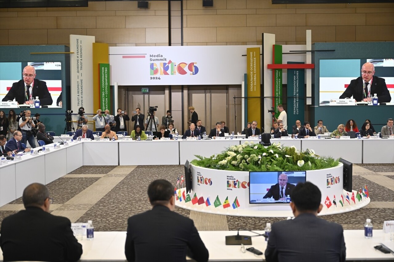 Rusya’nın başkenti Moskova’da, Rus haber ajansı TASS'ın organize ettiği BRICS Medya Zirvesi...