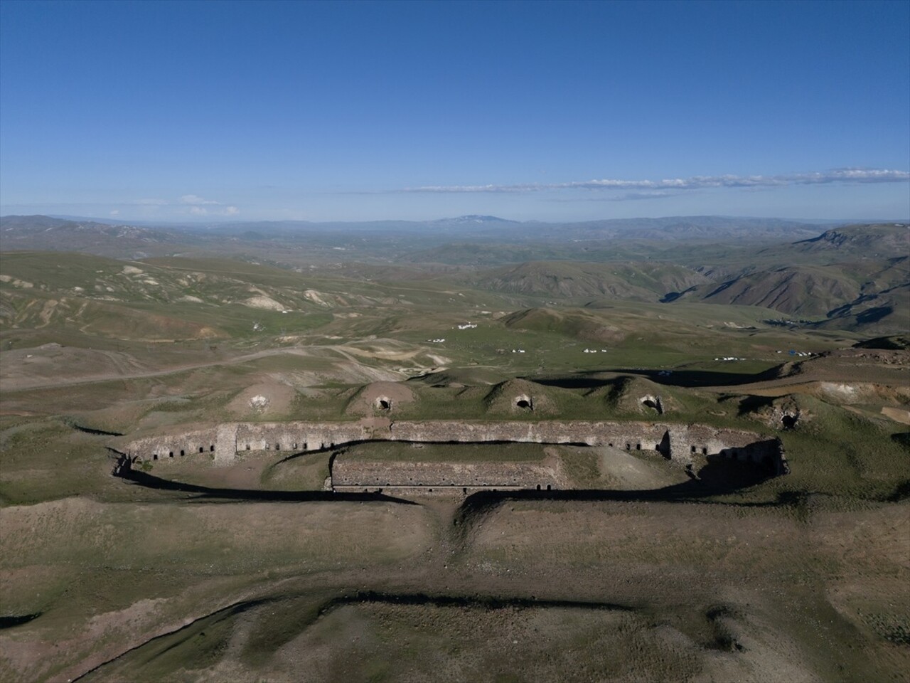 Erzurum'da Sultan 2. Abdülhamit döneminde Palandöken Dağı'nın arkasında kalan vadiyi kontrol etmek...