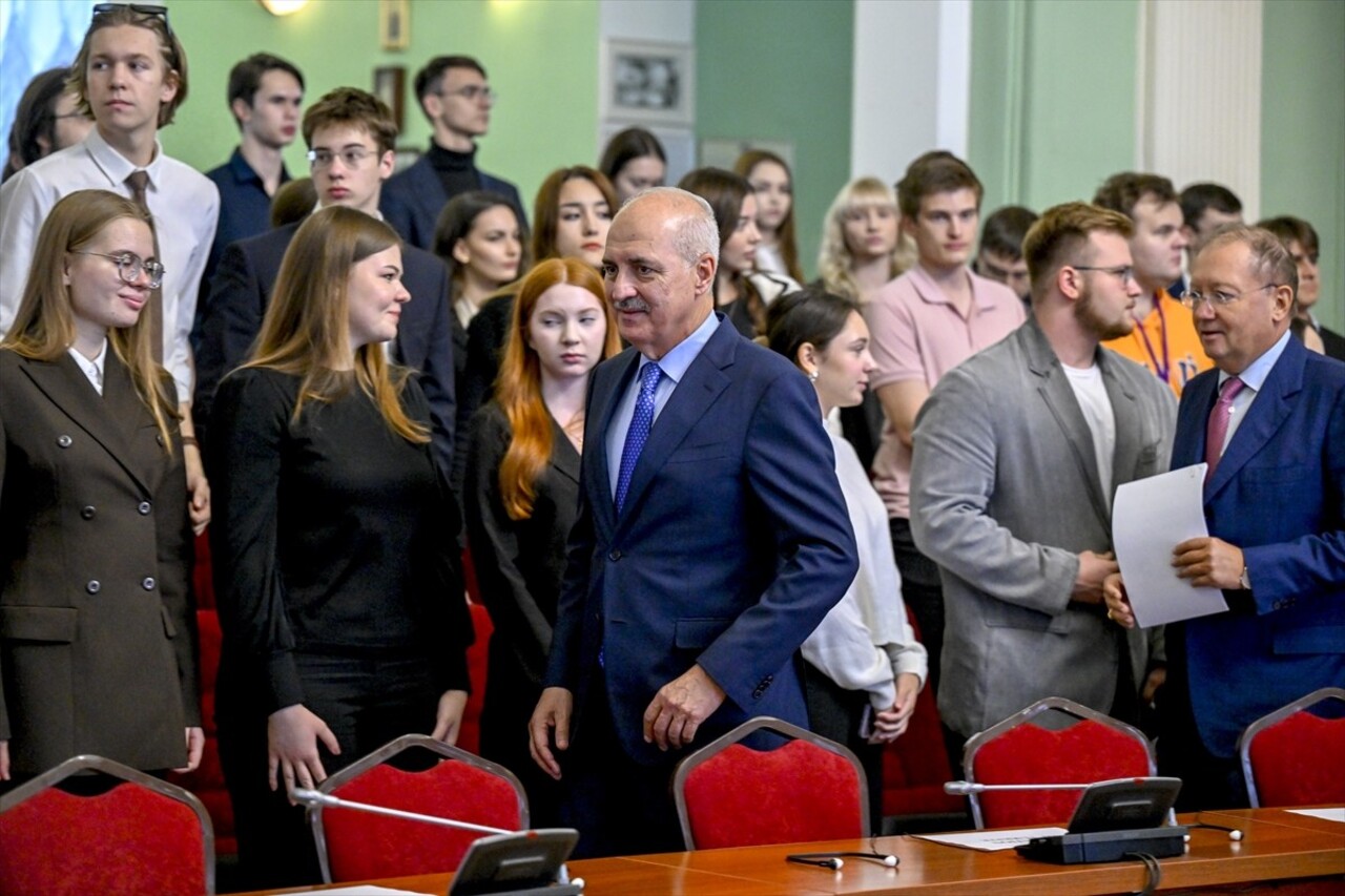 TBMM Başkanı Numan Kurtulmuş, Rusya ziyareti kapsamında Dışişleri Bakanlığı Diploması Akademisi'ni...