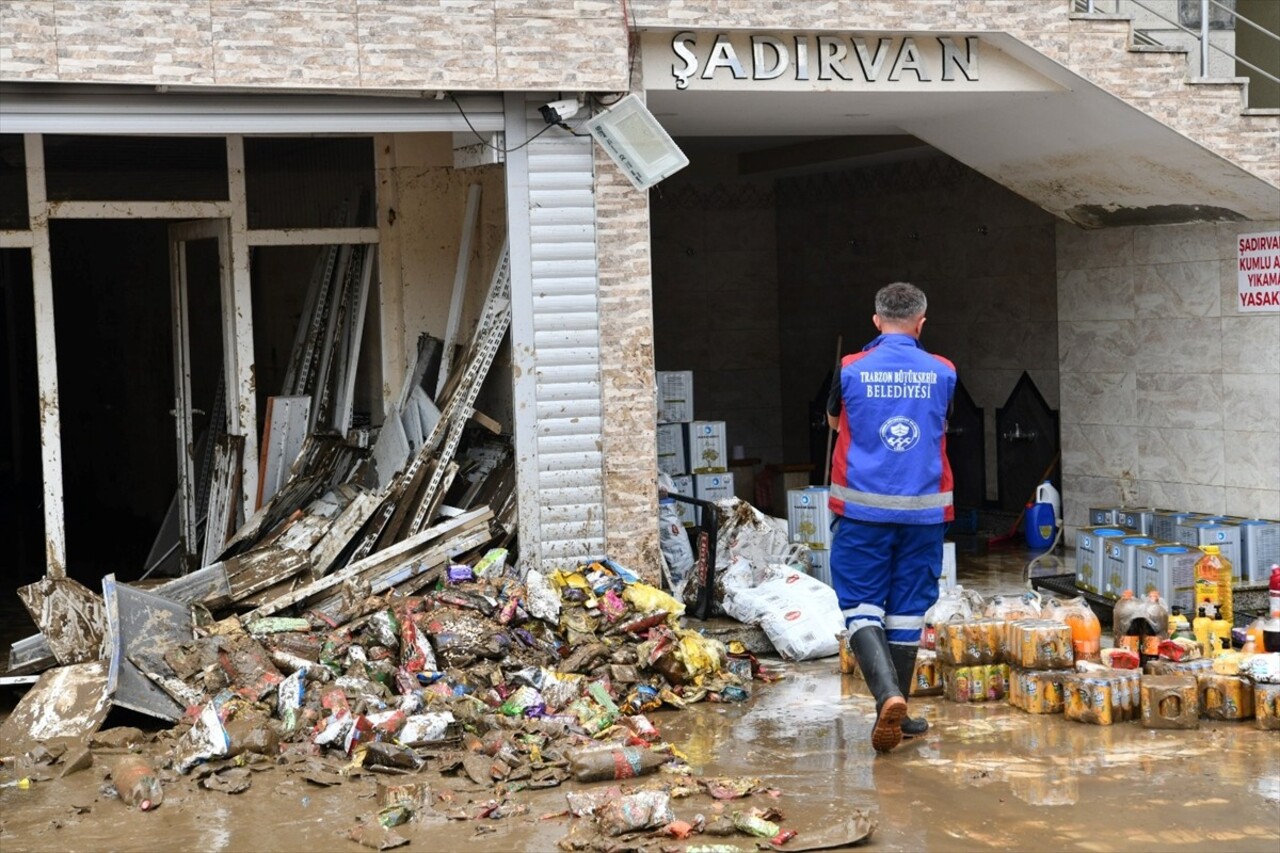 Trabzon'un Arsin, Araklı ve Sürmene ilçelerinde 20 Eylül'de meydana gelen taşkın ve heyelanların...