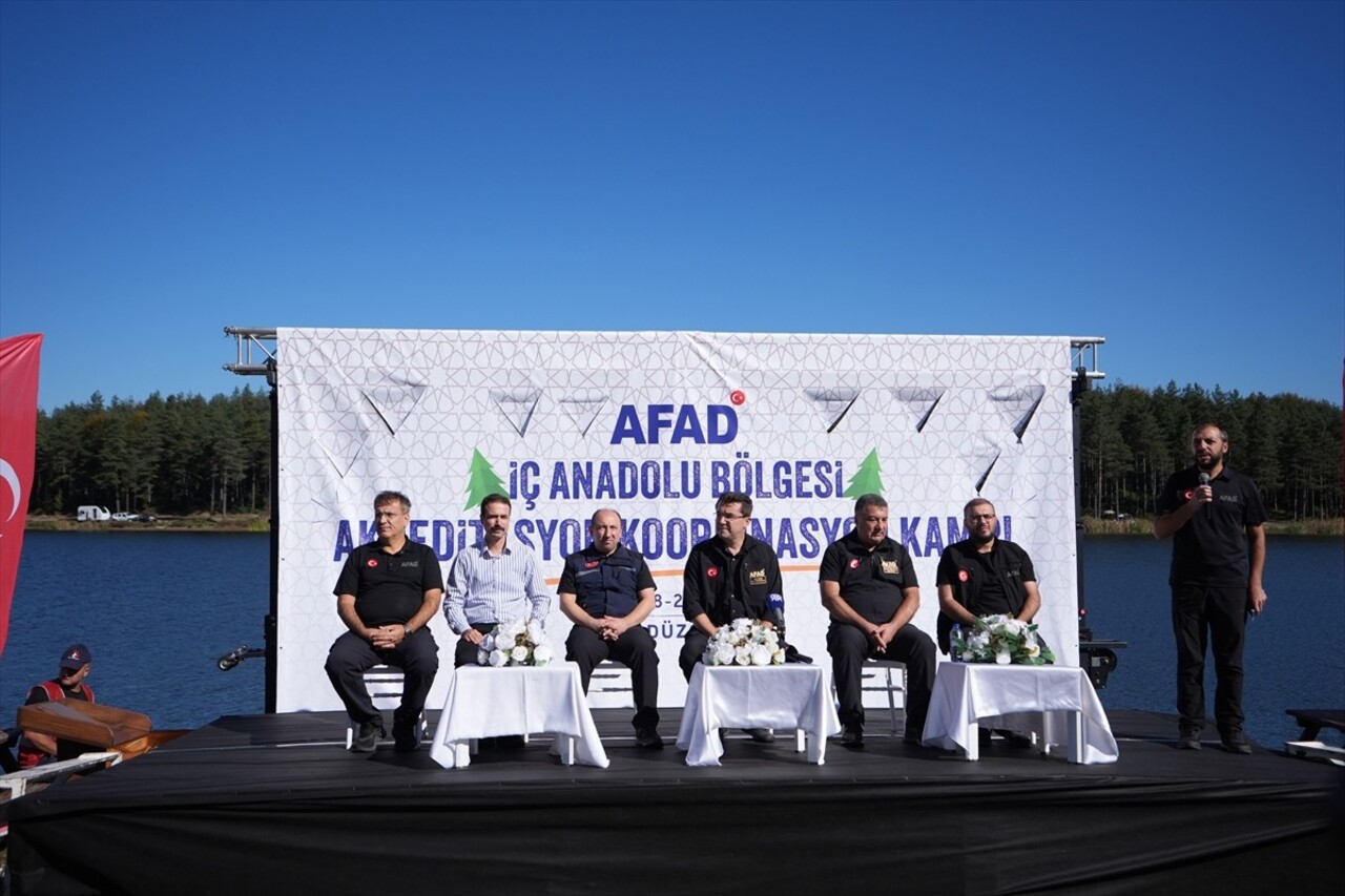 Afet ve Acil Durum Yönetimi (AFAD) tarafından Topuk Yaylası'nda düzenlenen "İç Anadolu Bölgesi...