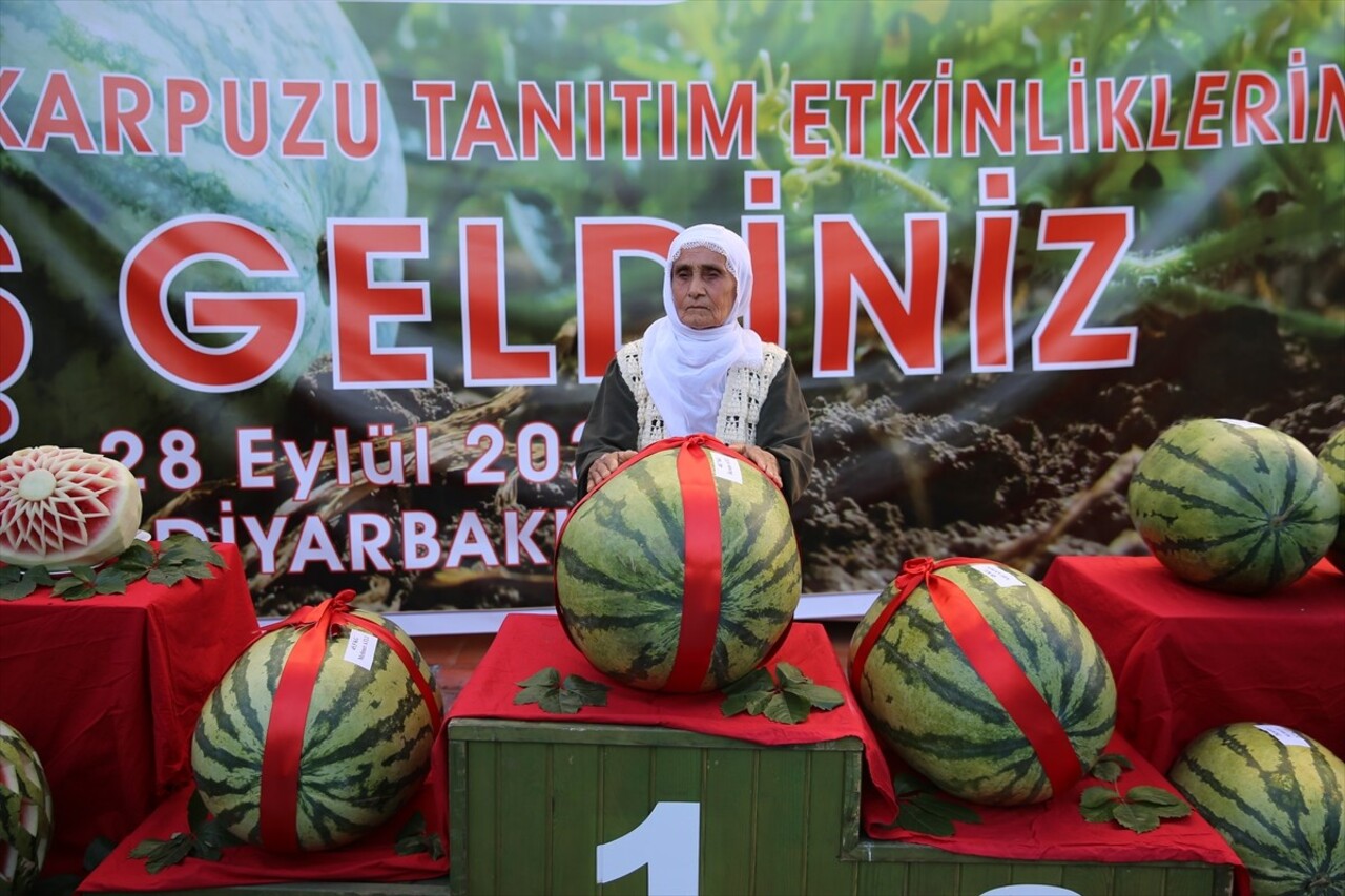 Diyarbakır'da "14. Diyarbakır Karpuzu Tanıtım Etkinlikleri" yapıldı. Karpuz ağırlık yarışmasında...