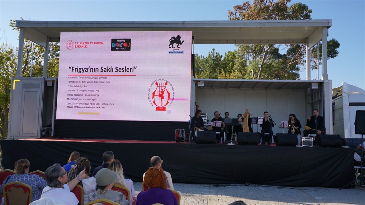 Ankara'nın Polatlı ilçesinde, Gordion Arkeofilm Festivali kapsamında "Frigya’nın Saklı Sesleri"...