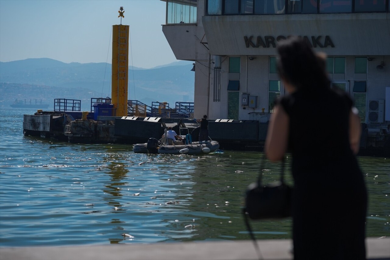 İzmir Körfezi'nde ölen çok sayıda balık kıyıya vurdu. Karşıyaka ilçesinde Bostanlı iskele...