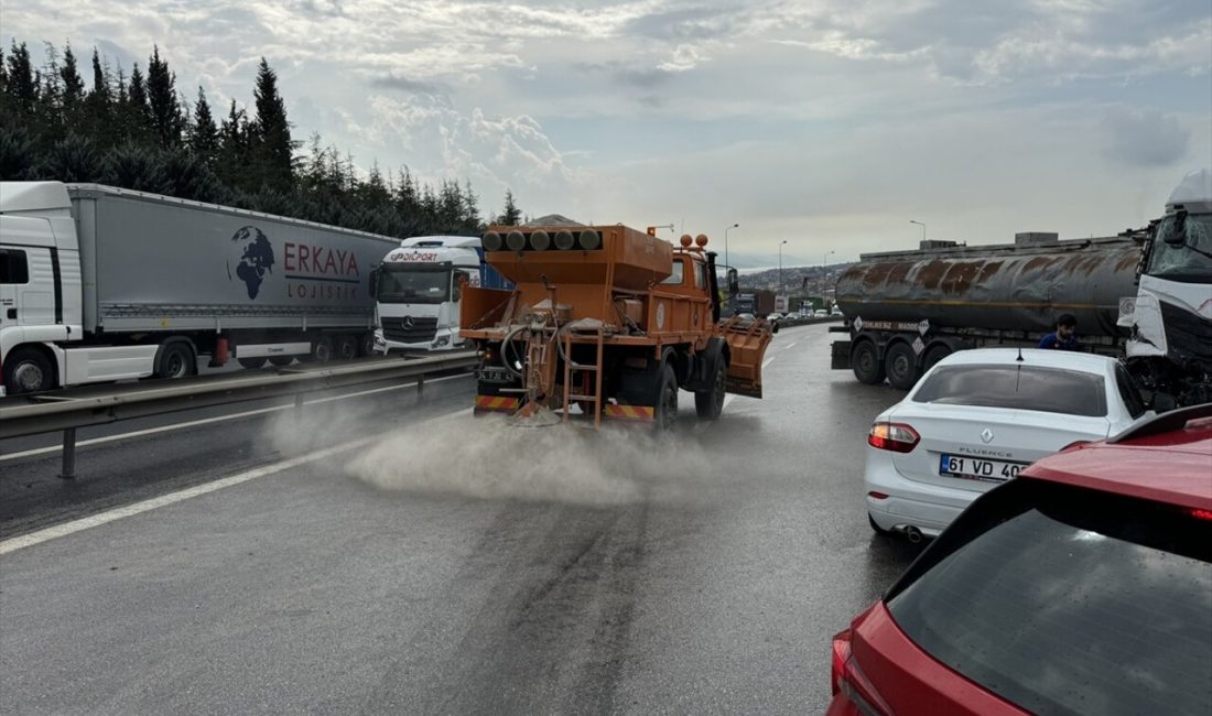 Anadolu Otoyolu'ndaki zincirleme kaza