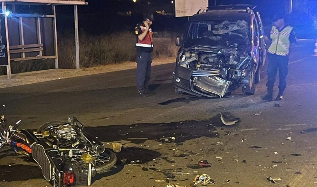 Antalya'nın Serik ilçesinde motosiklet