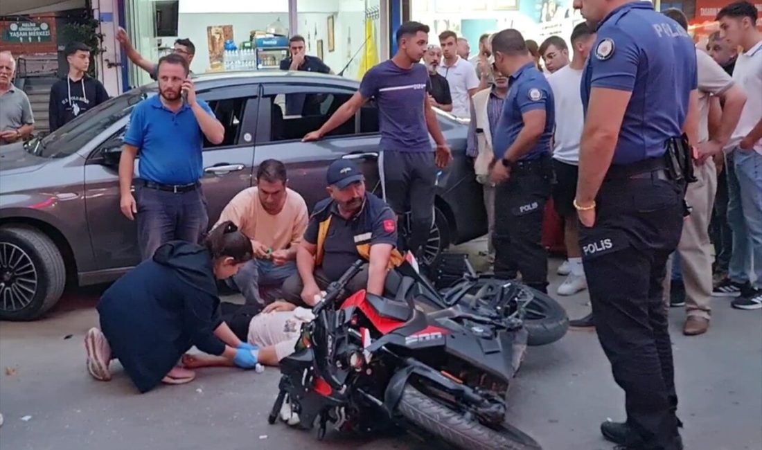 İznik'te meydana gelen trafik