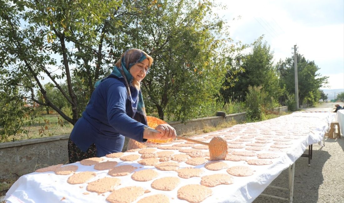 Çubuk'ta kadınlar, tarhana üretimiyle