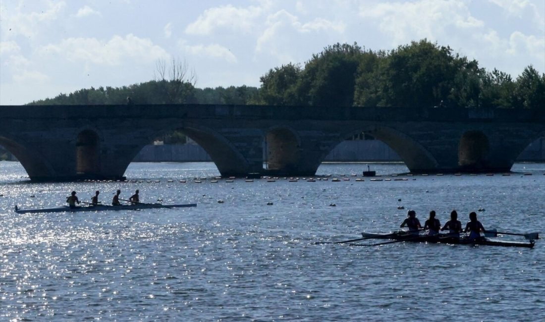 Edirne'de Meriç Nehri'nde düzenlenen