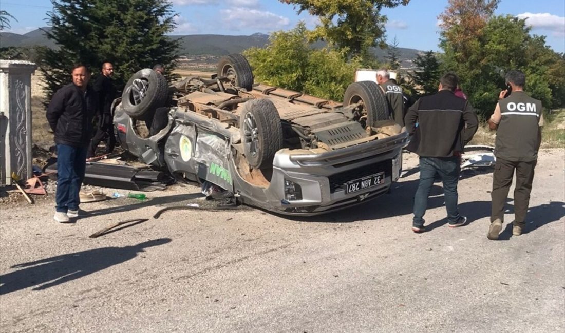 Isparta'nın Keçiborlu ilçesinde meydana