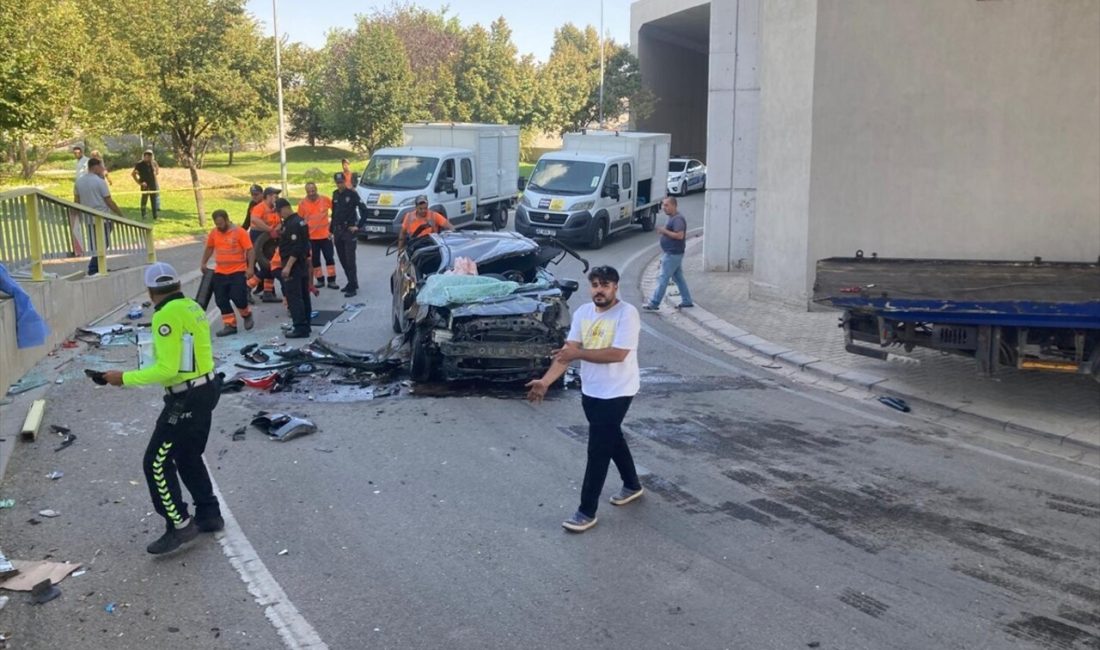 Konya'da bir üst geçitten