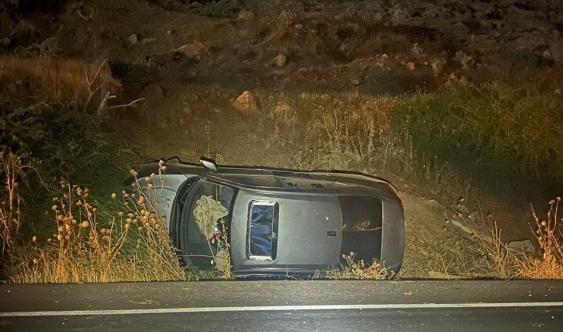 Mardin'in Nusaybin ilçesinde devrilen