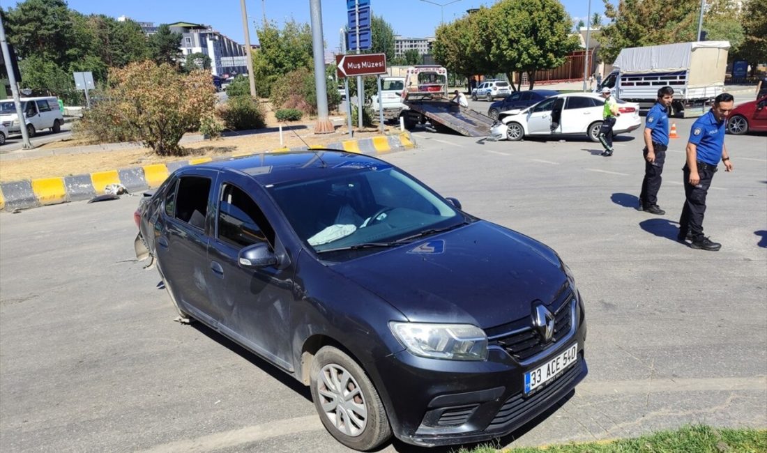 Muş'ta meydana gelen trafik