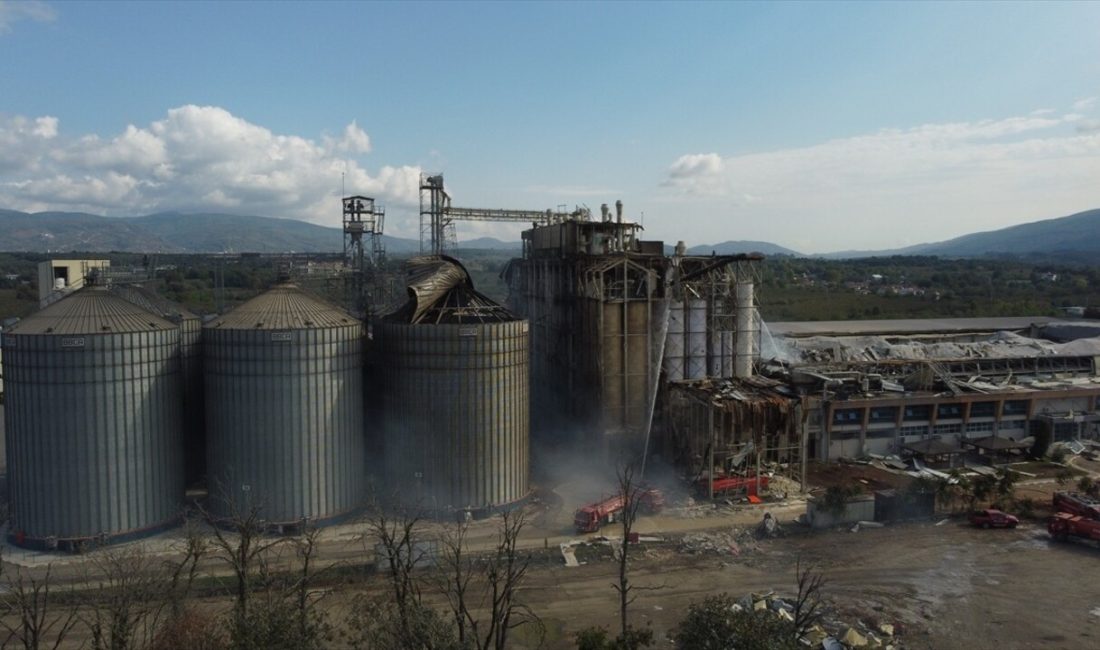 Hendek'teki makarna fabrikasında gerçekleşen