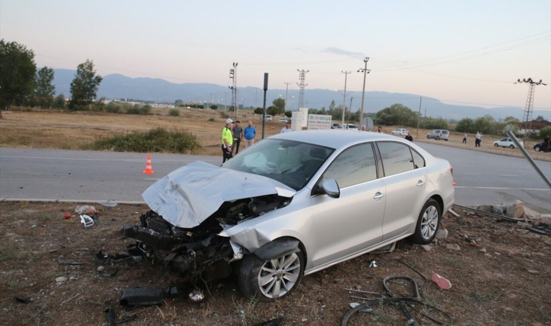 Tokat'ta meydana gelen trafik