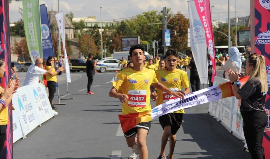 Kayseri'de düzenlenen maraton öncesi