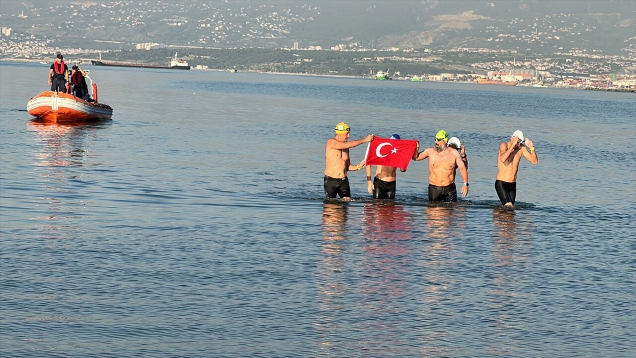 4. İskenderun Körfezi Açık Deniz Yüzme Maratonu, Hatay'ın İskenderun’da tamamlandı. Adana'nın...