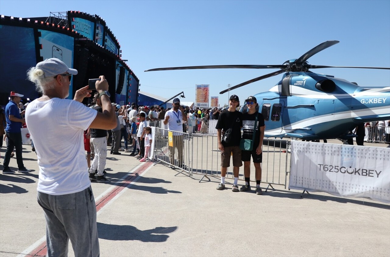 Adana'da düzenlenen Havacılık, Uzay ve Teknoloji Festivali'nde (TEKNOFEST) yerli ve milli hava...