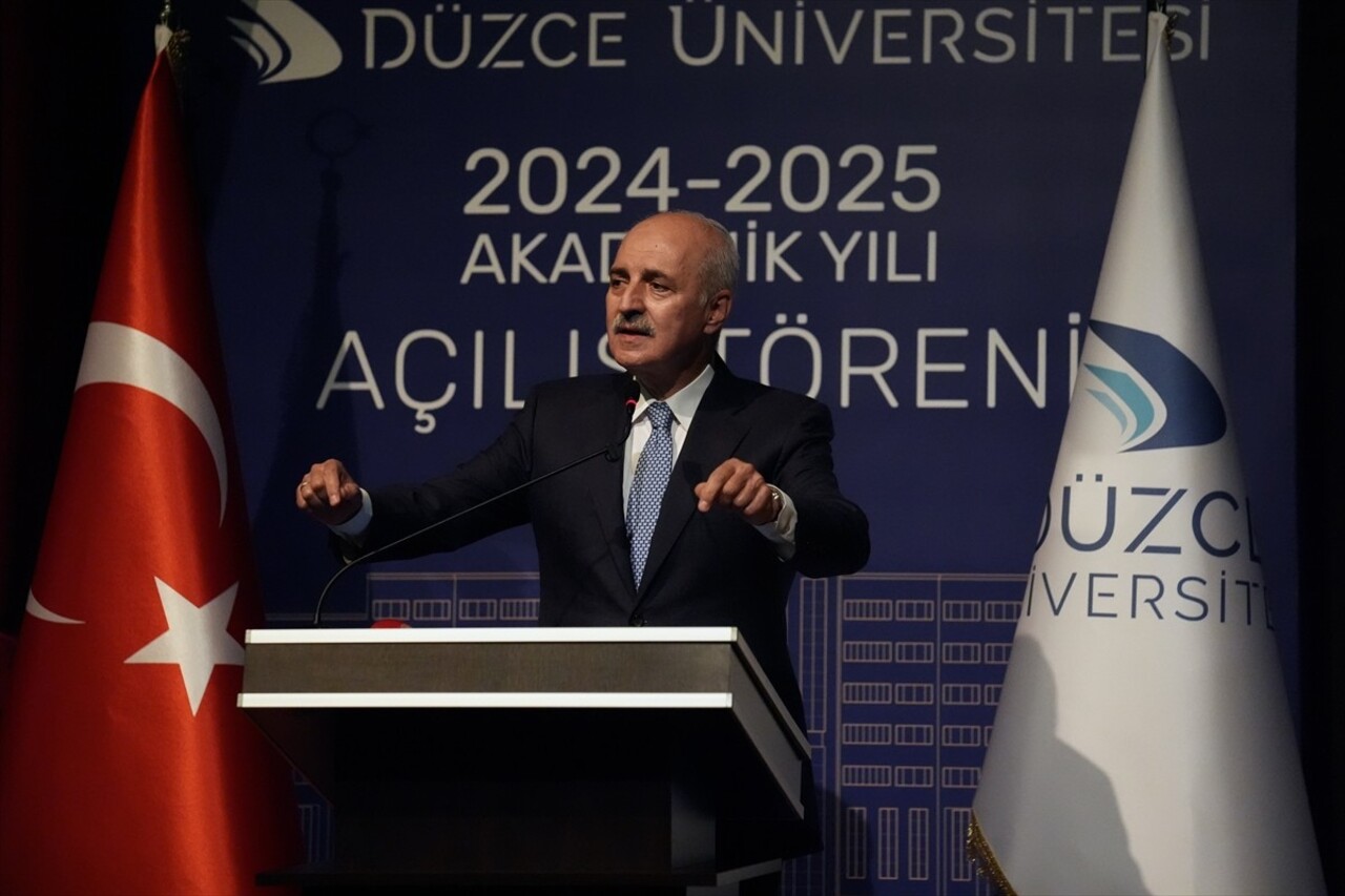 TBMM Başkanı Numan Kurtulmuş, Düzce Üniversitesi Akademik Yıl Açılış Töreni'ne...