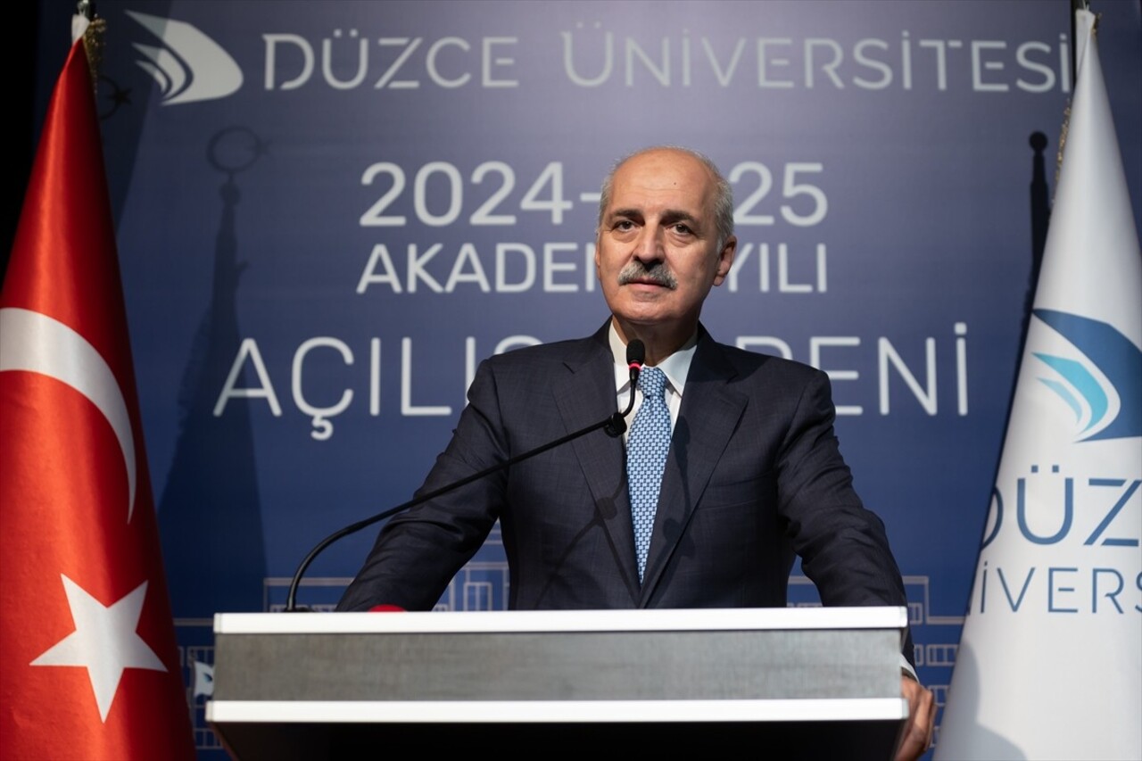 TBMM Başkanı Numan Kurtulmuş, Düzce Üniversitesi 2024-2025 Akademik Yıl Açılış Töreni'ne...