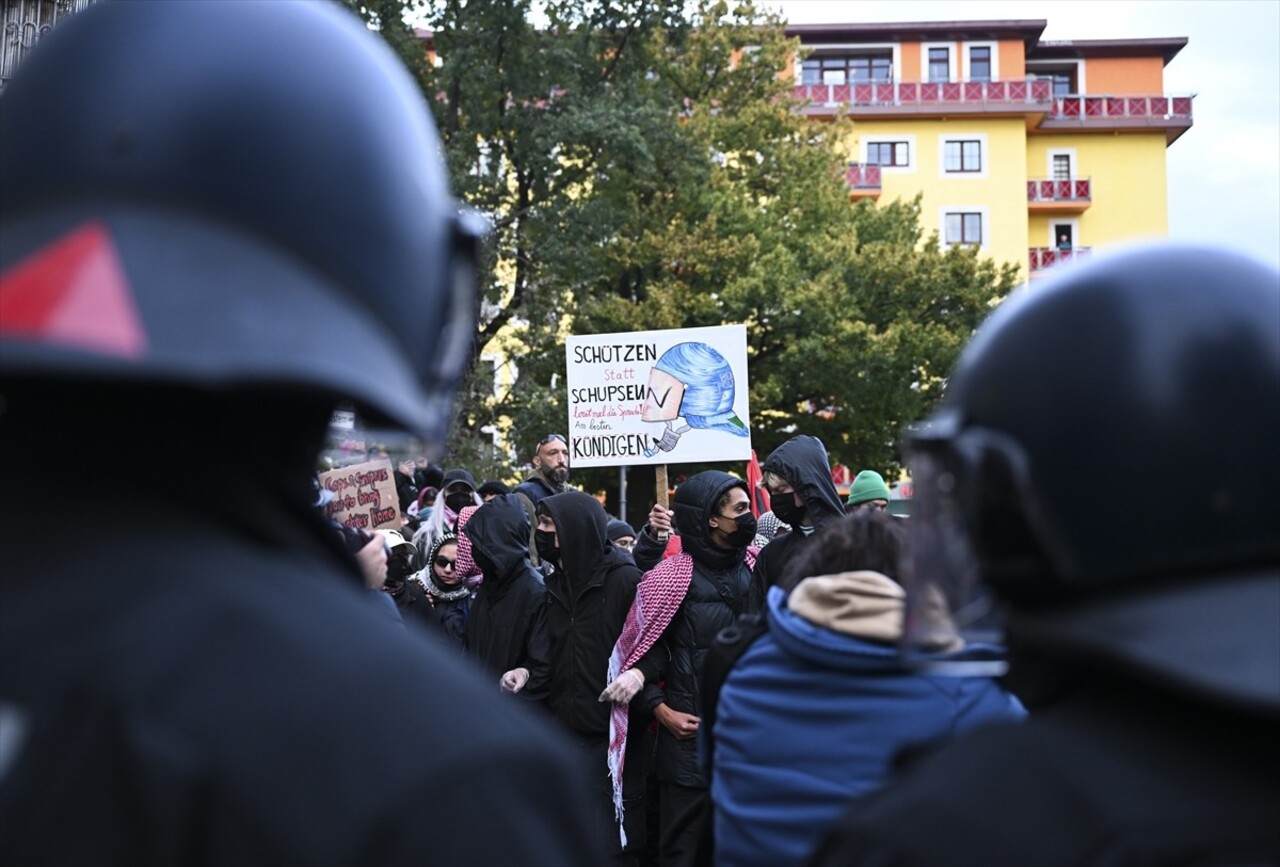 Almanya'nın başkenti Berlin'de İsrail'in Gazze'ye yönelik saldırılarının birinci yılı dolayısıyla...