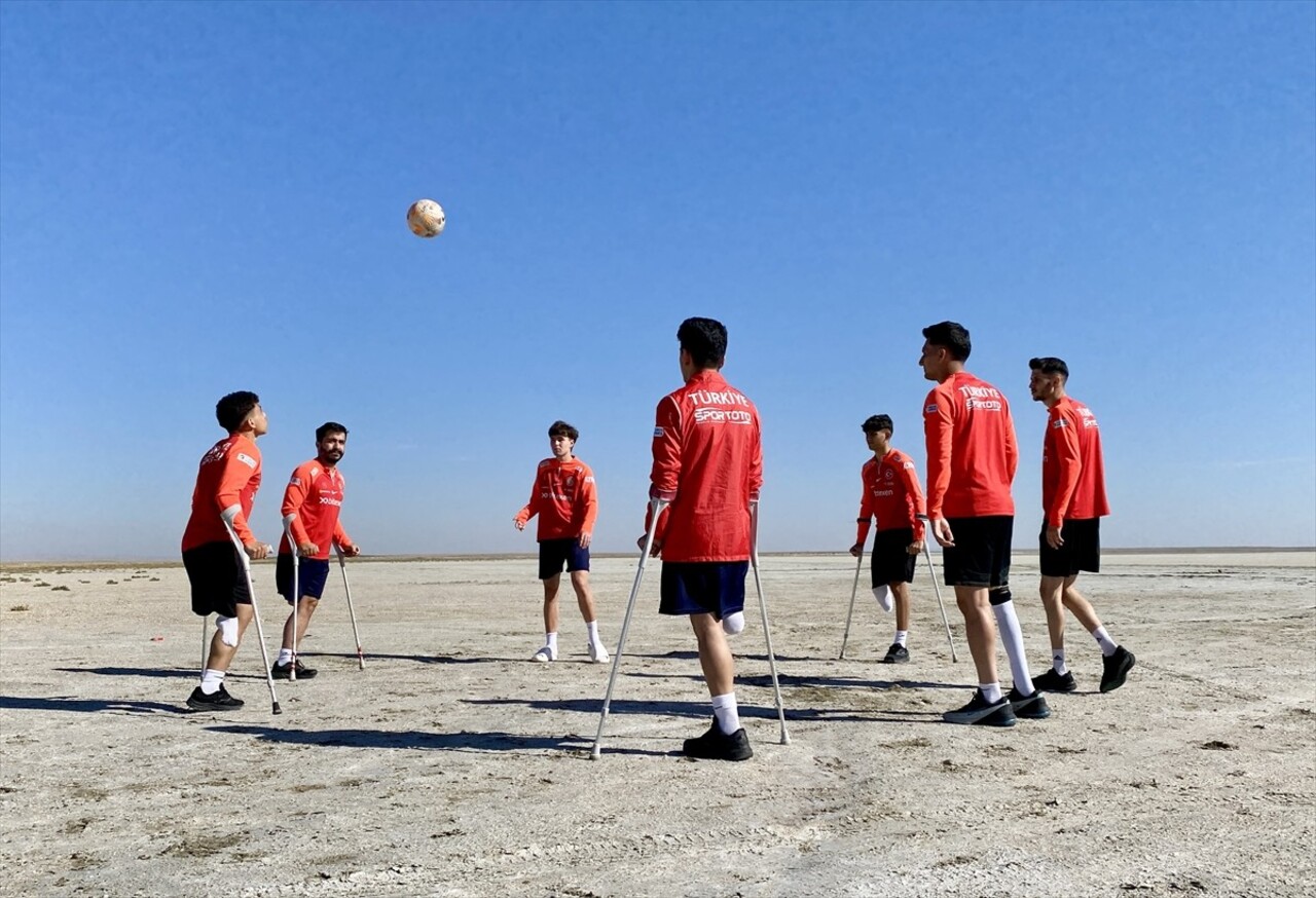 Ampute Milli Futbol Takımı, Seyfe Gölü Kuş Cenneti'ndeki kuraklığa dikkati çekti. Arnavutluk'taki...