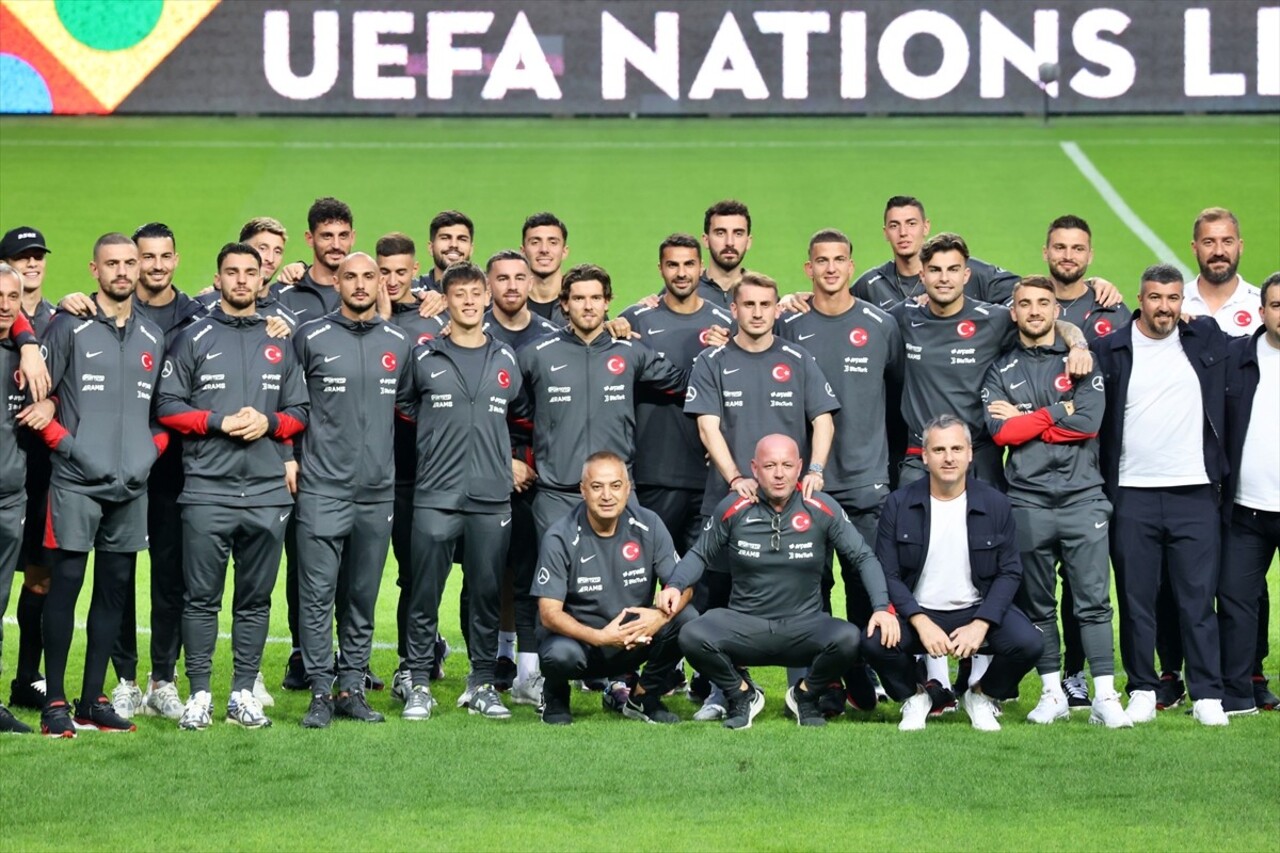 UEFA Uluslar B Ligi 4. Grup müsabakasında yarın Karadağ ile karşılaşacak A Milli Futbol Takımı...