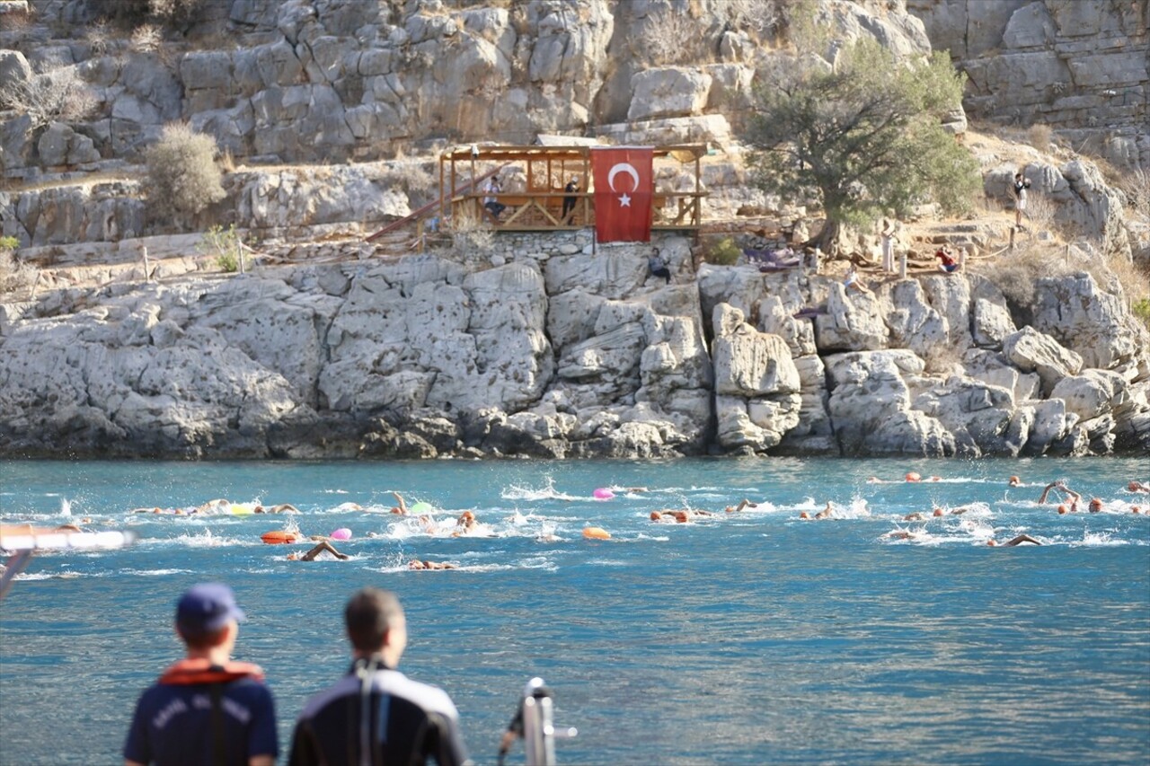 Muğla'nın Fethiye ilçesinde "5. Uluslararası Fethiye Spor Festivali" kapsamında Kelebekler...