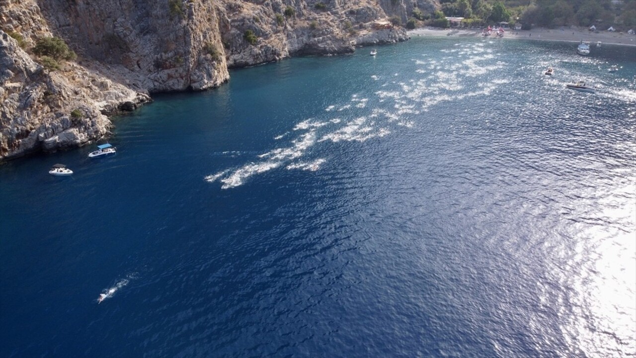 Muğla'nın Fethiye ilçesinde "5. Uluslararası Fethiye Spor Festivali" kapsamında Kelebekler...