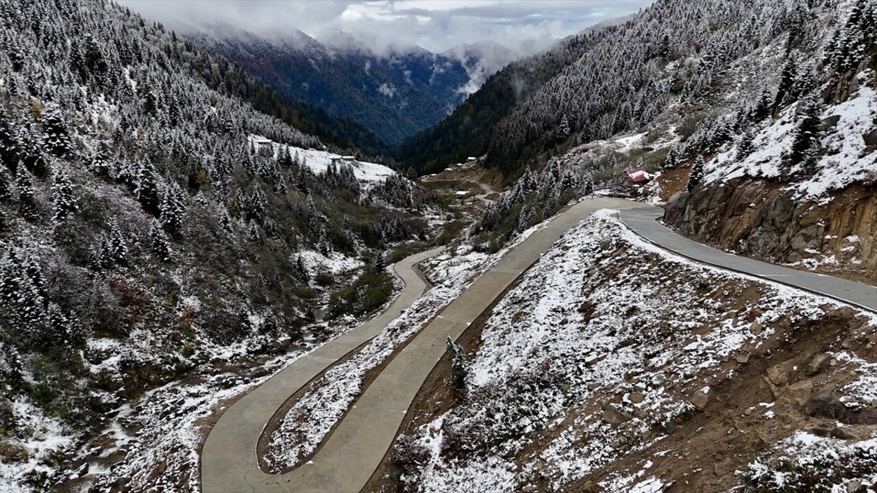 Rize'nin Çamlıhemşin ilçesinde baharda hayvanlarıyla yaylalara çıkan vatandaşlar köylere dönüş...