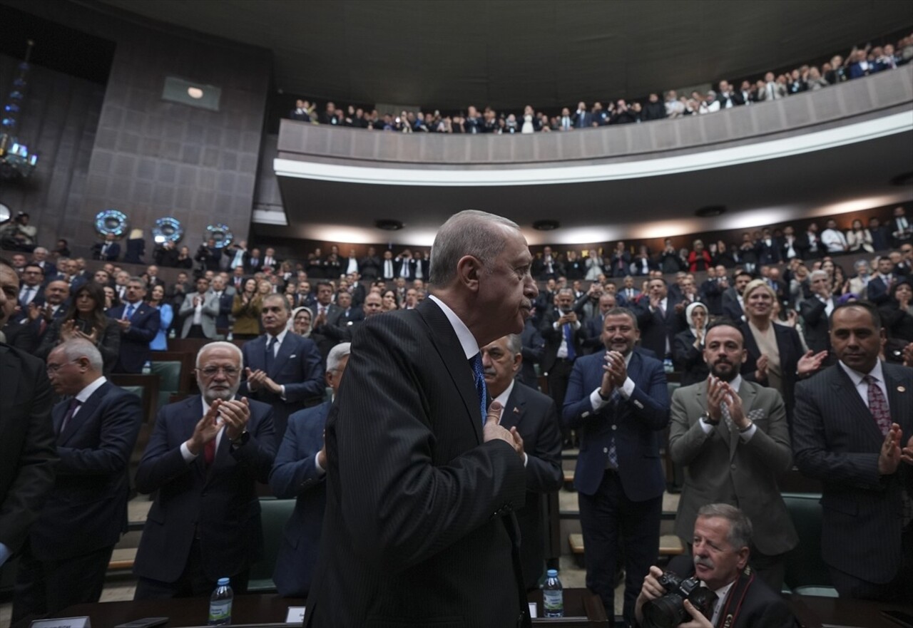 Cumhurbaşkanı ve AK Parti Genel Başkanı Recep Tayyip Erdoğan, partisinin TBMM Grup Toplantısı'na...