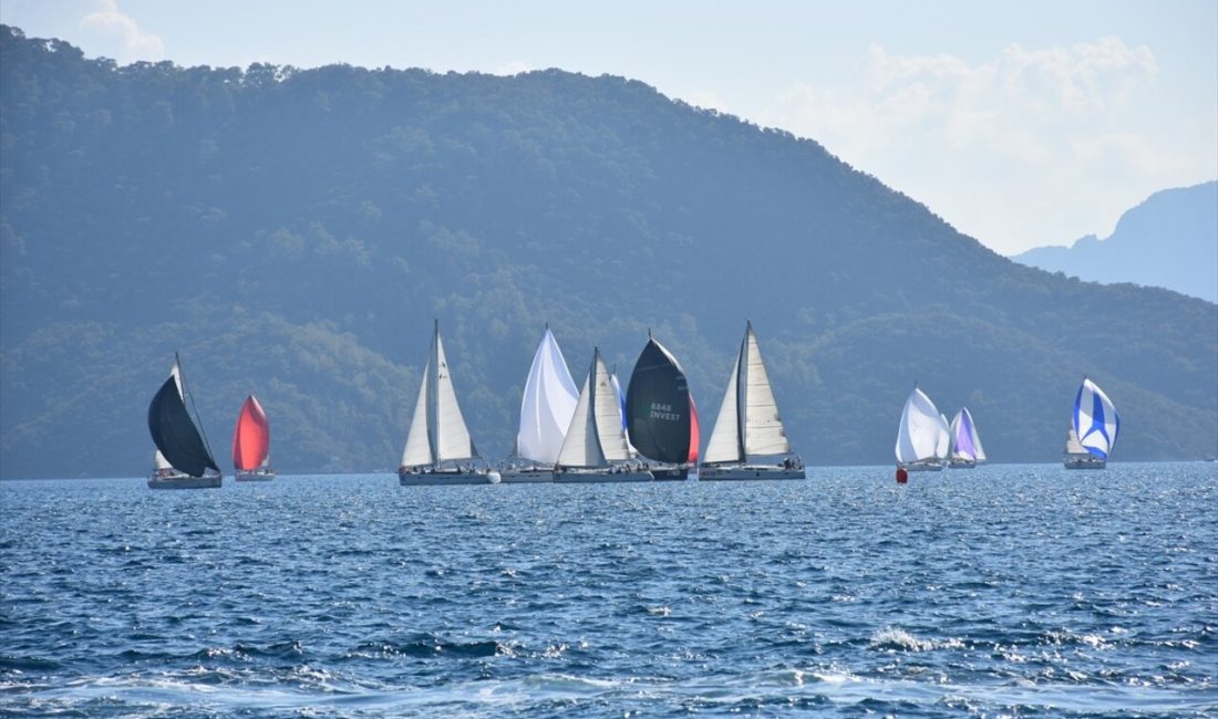 Marmaris'te düzenlenen yelken yarışlarının