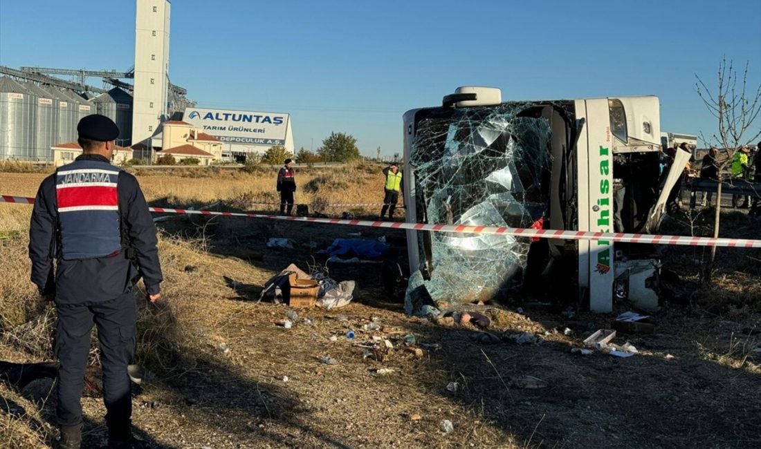 Aksaray'da meydana gelen otobüs