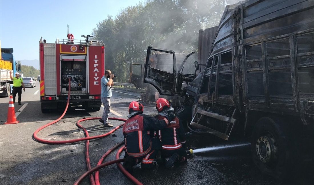 Sakarya'da meydana gelen tır