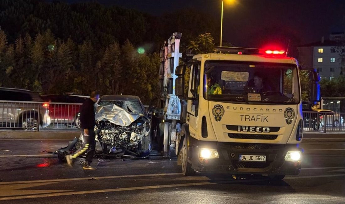 Bakırköy'de meydana gelen trafik